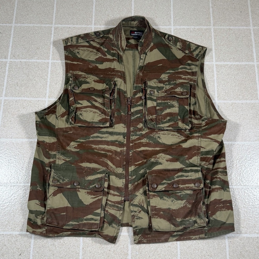EOTAC Operator Grade Field Vest Mens XL French Lizard Camo Tactical
